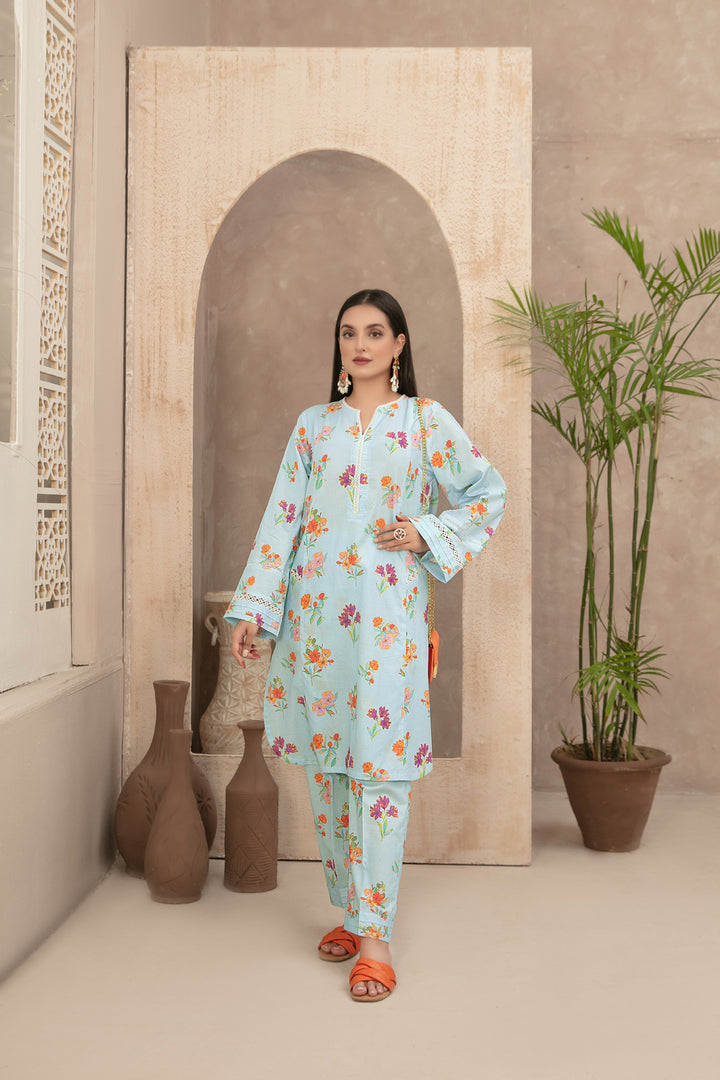 Tawakkal's Light Blue Dress | 2 Piece